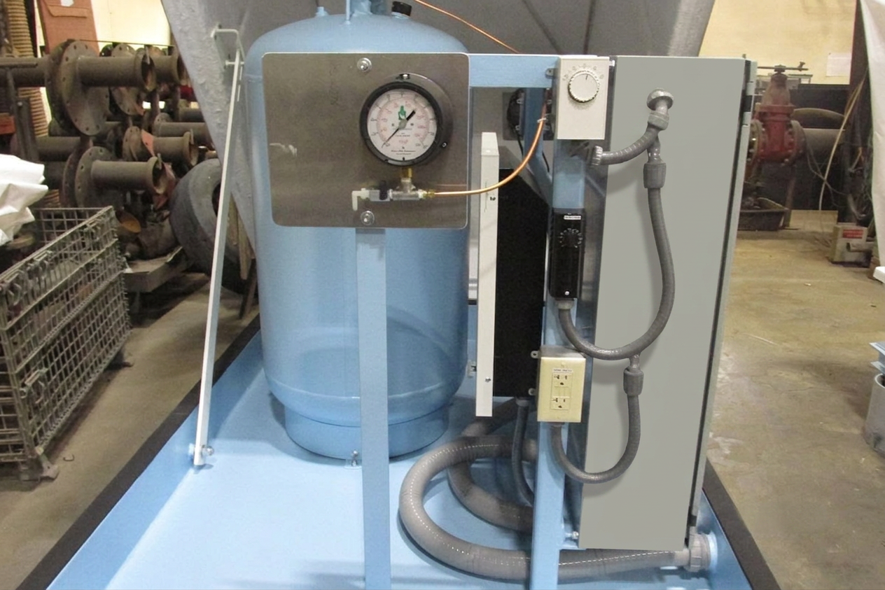 Above grade water booster components