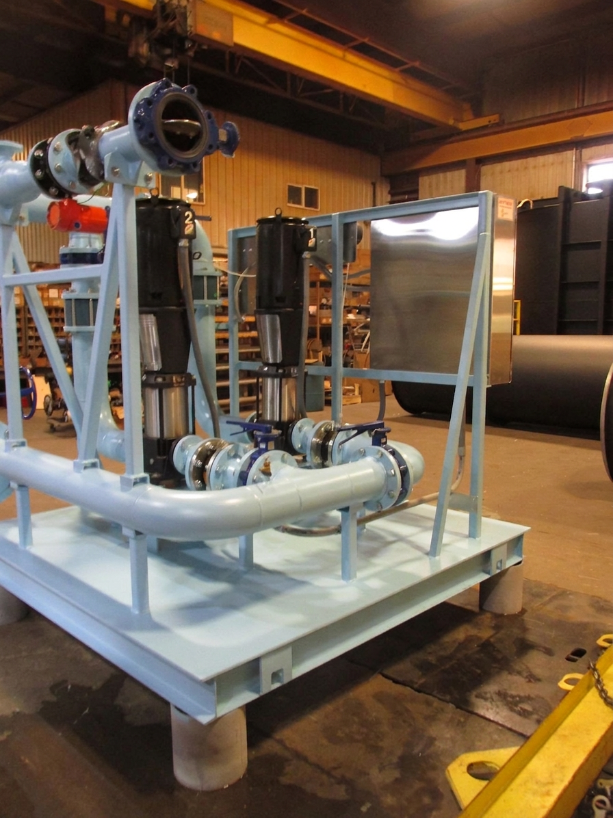Skid mounted water booster — Murray, KY install